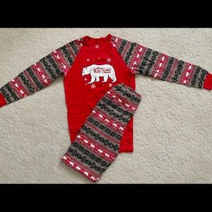 Kids watching Christmas pjs .